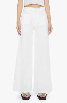MOTHER The Lil Patch Pocket Undercover Sneak Wide Leg Jeans