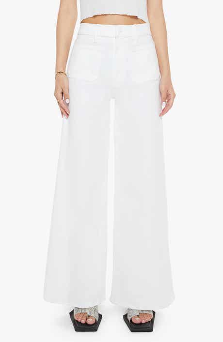 MOTHER The Lil Patch Pocket Undercover Sneak Wide Leg Jeans