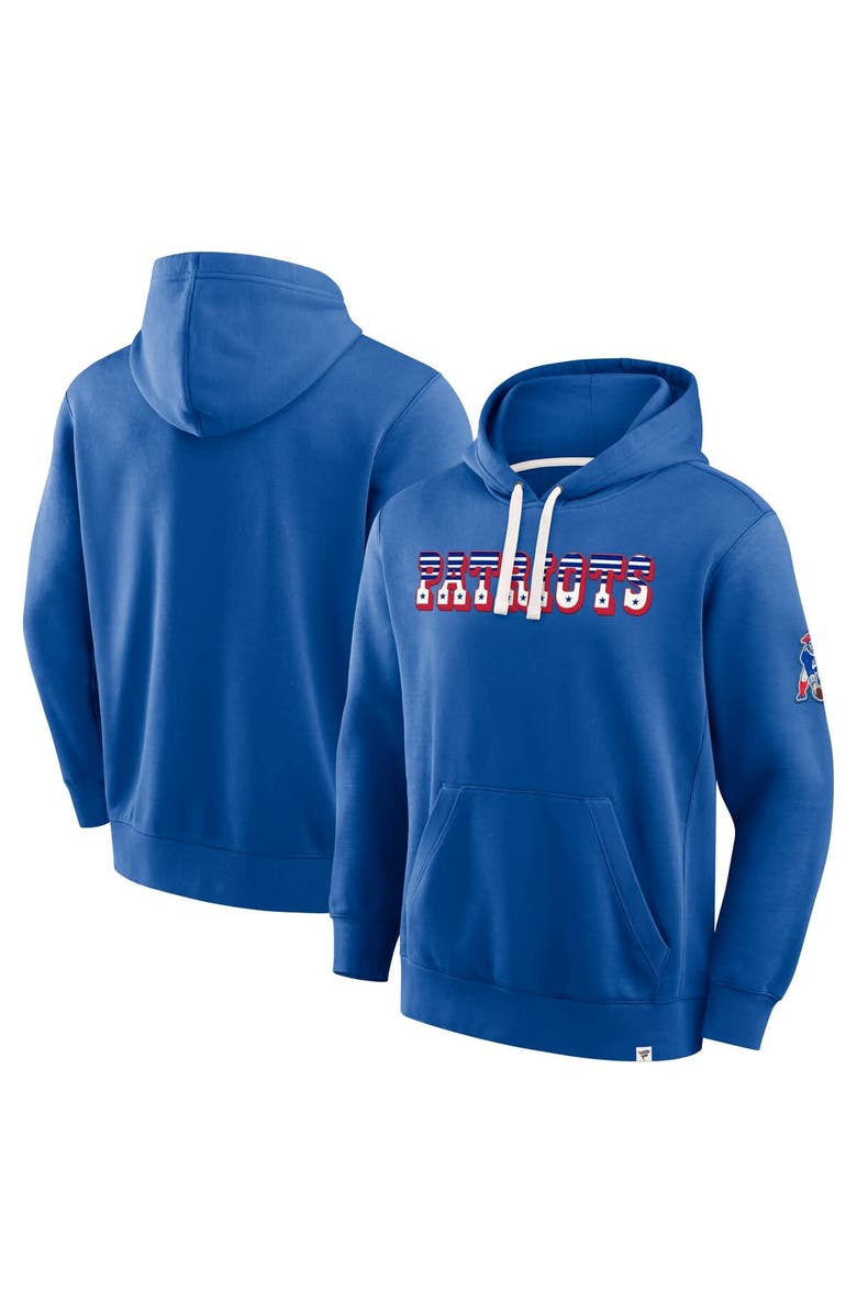 FANATICS Men's Fanatics Royal New England Patriots New Horizons Heritage Pullover Hoodie, Main, color, Royal