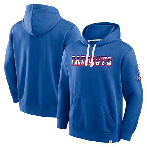 Men's Fanatics Royal New England Patriots New Horizons Heritage Pullover Hoodie
