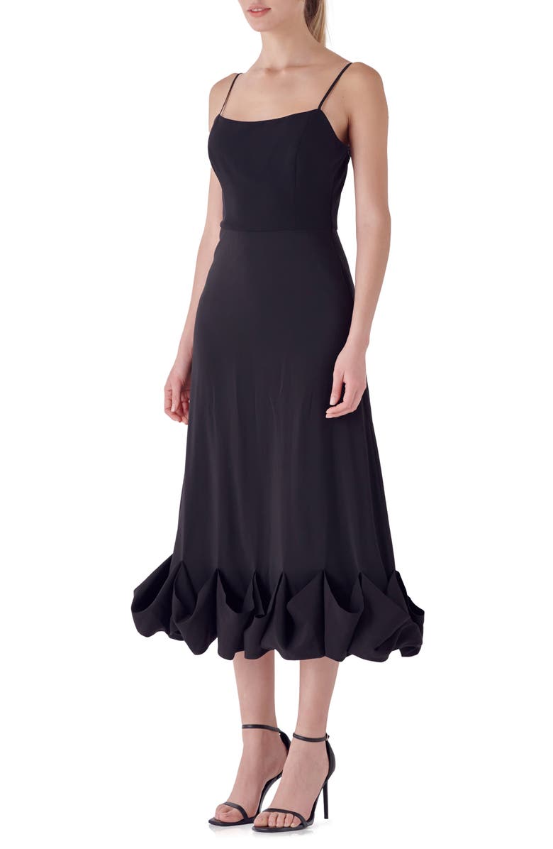 Endless Rose Voluminous Cami Midi Dress, Alternate, color, 