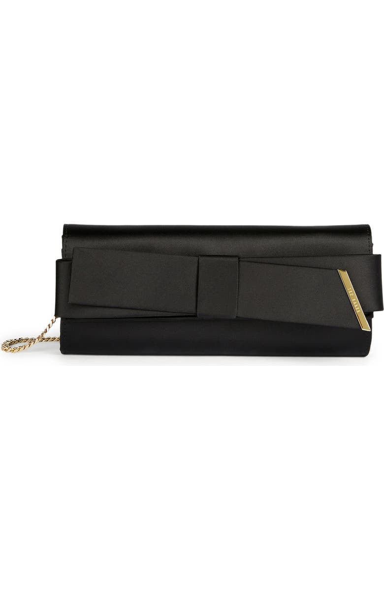Ted Baker London Bow Crossbody Bag, Main, color, Black