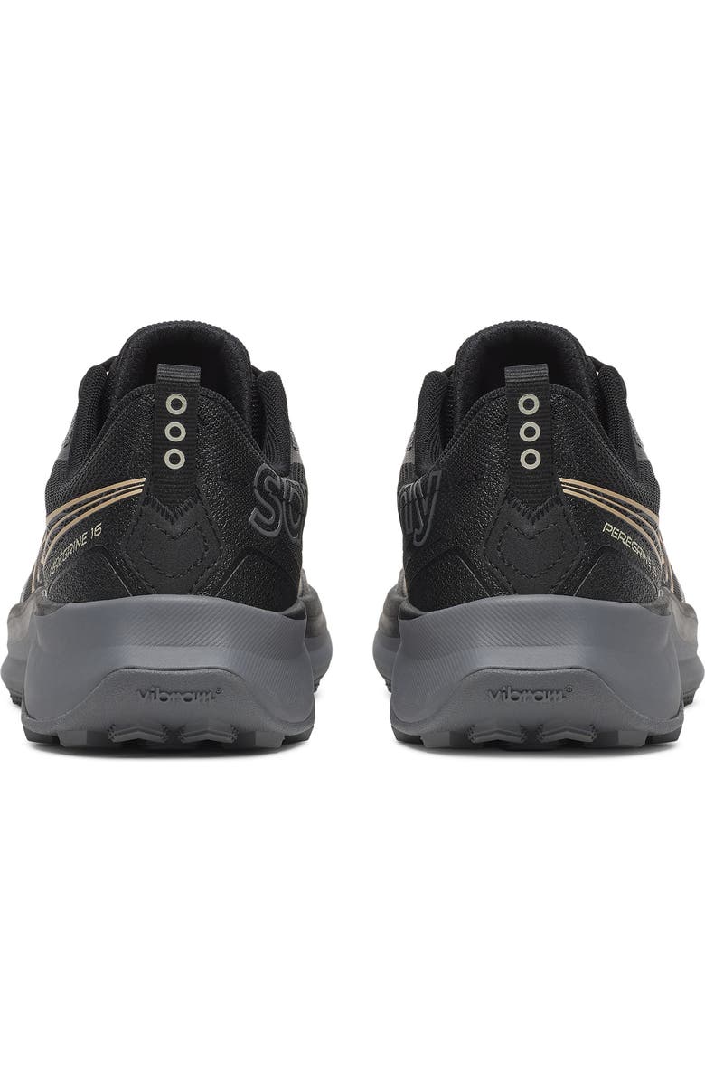 Saucony Peregrine 16 Trail Shoe, Alternate, color, Black/ Carbon
