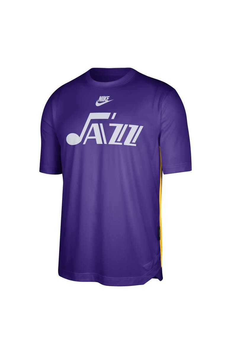 Nike Men's Nike Purple Utah Jazz Hardwood Classics 2023/24 Classic Edition Performance Pregame Shooting T-Shirt, Alternate, color, 