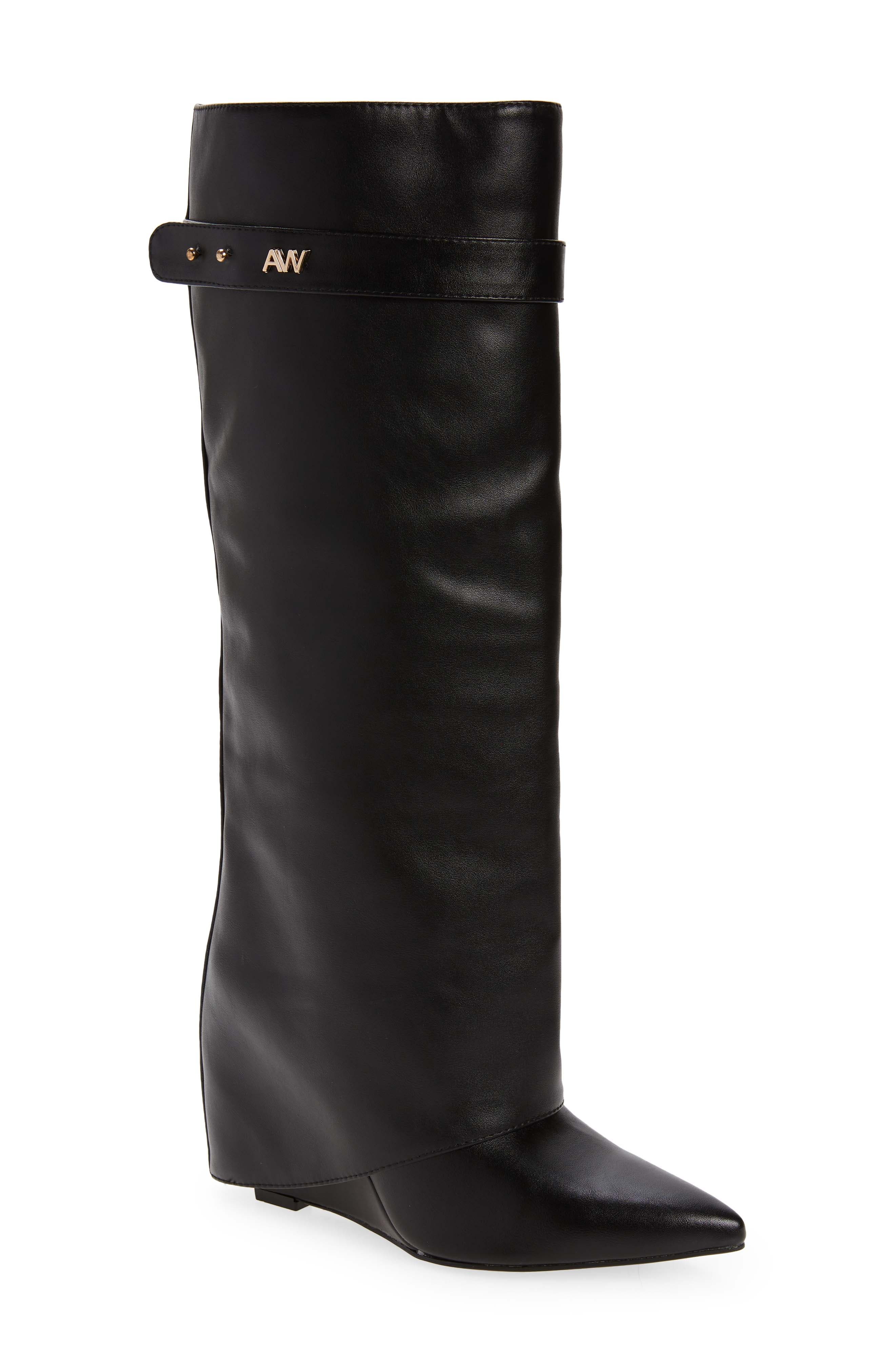 AZALEA WANG Melina Pointy Toe Boot, Main, color, 