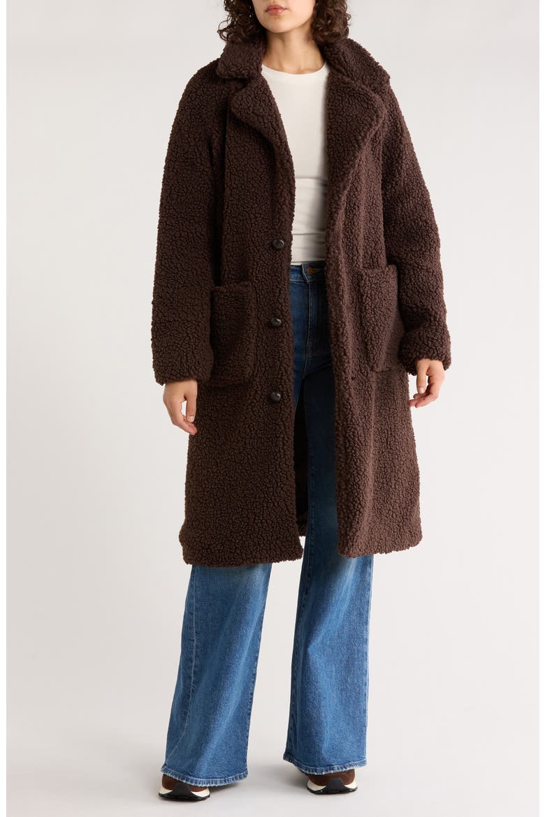Missy Teddy Coat, Alternate, color, CHOCOLATE
