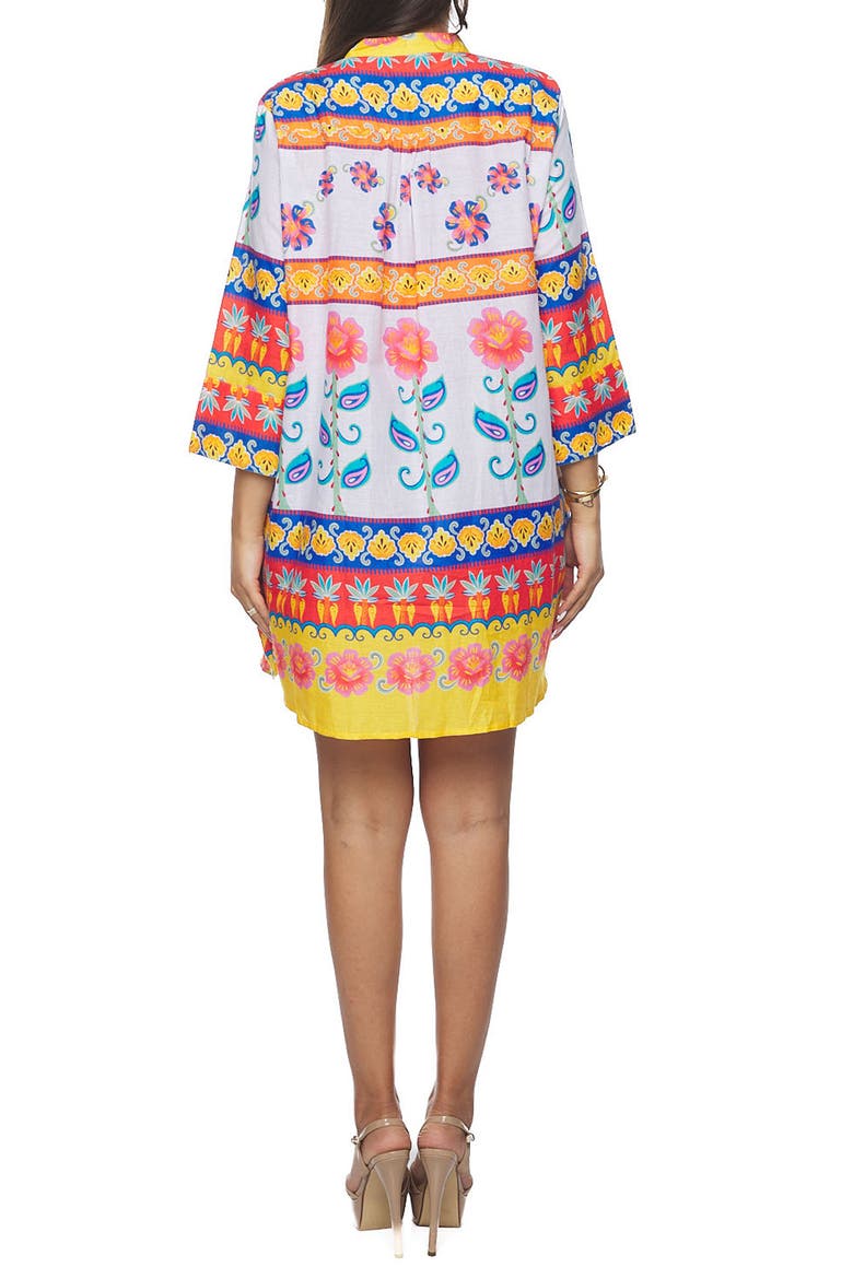 Cotton Cover-Up Shirt, Alternate, color, ORANGE