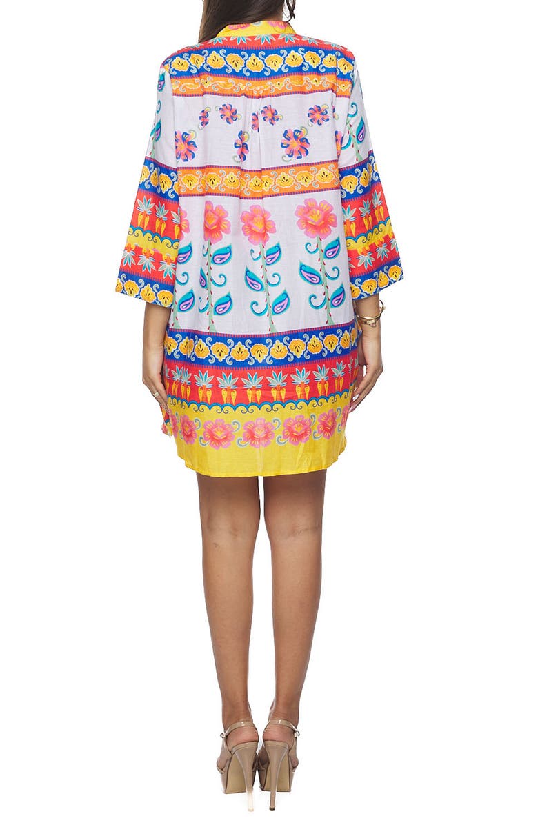 RANEES Cotton Cover-Up Shirt, Alternate, color, Orange