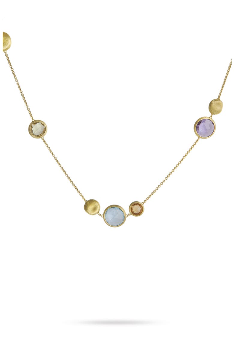 Jaipur Collection Semiprecious Stone Necklace, Alternate, color, YELLOW GOLD