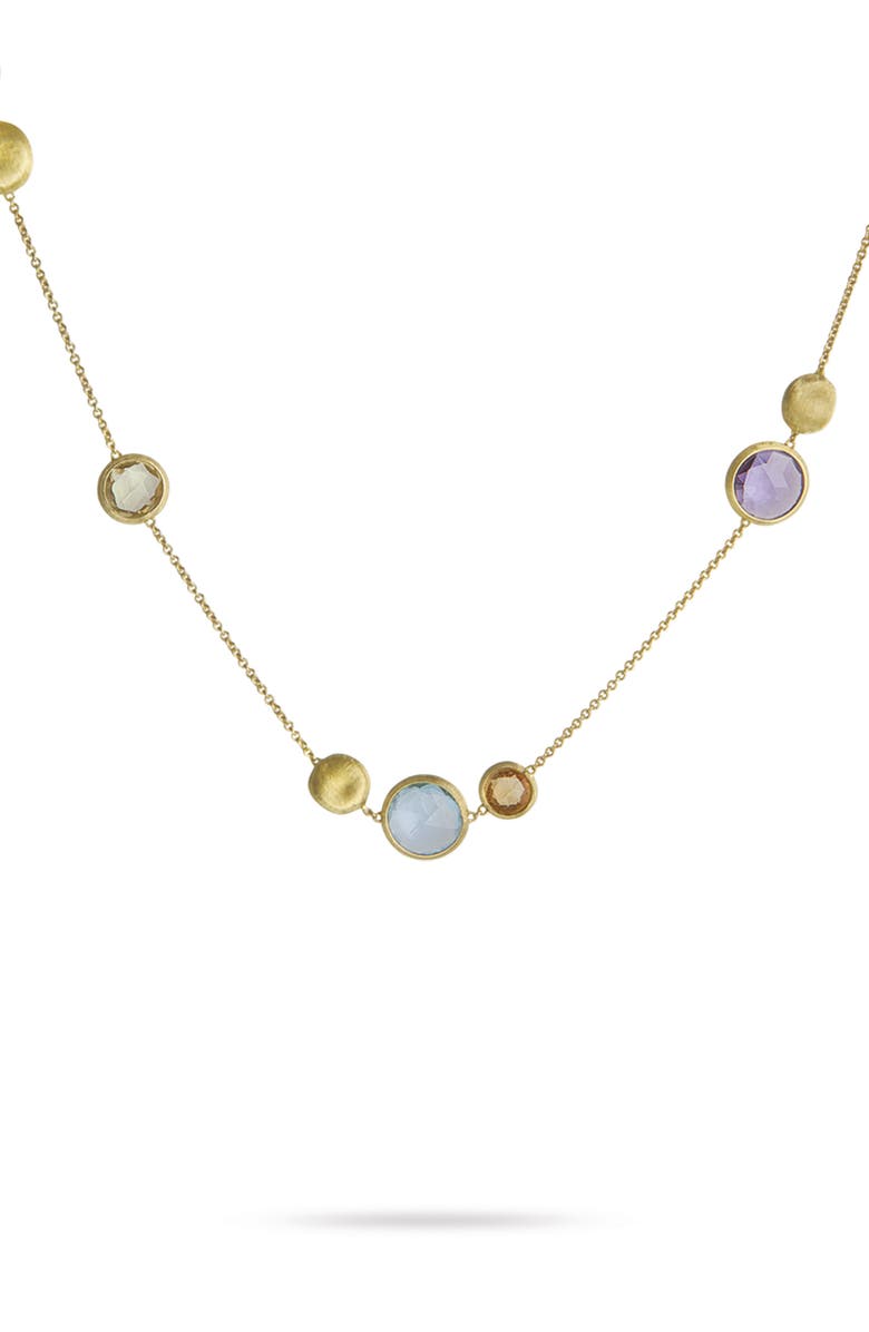Marco Bicego Jaipur Collection Semiprecious Stone Necklace, Alternate, color, Yellow Gold