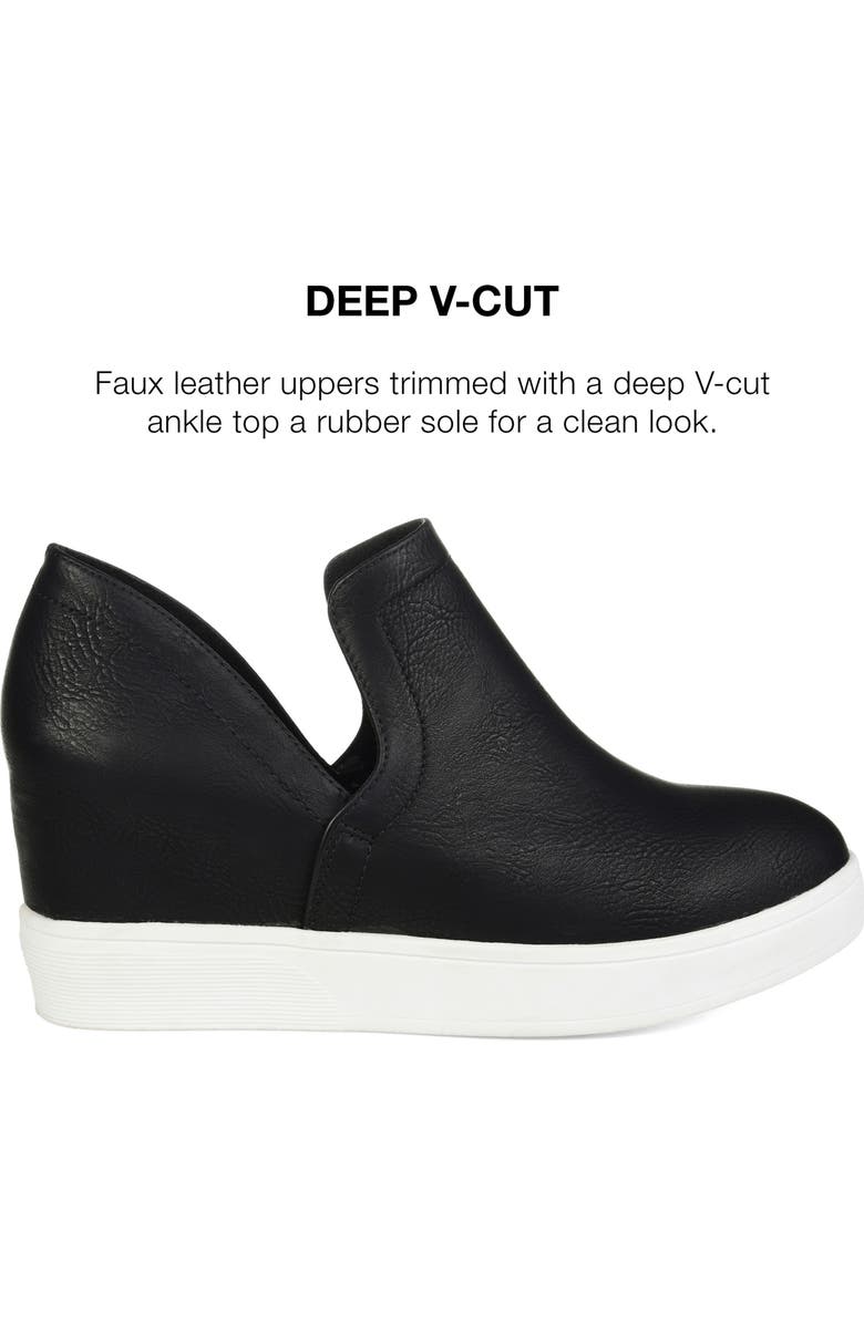 Journee Collection JOURNEE Cardi Wedge Sneaker, Alternate, color,
