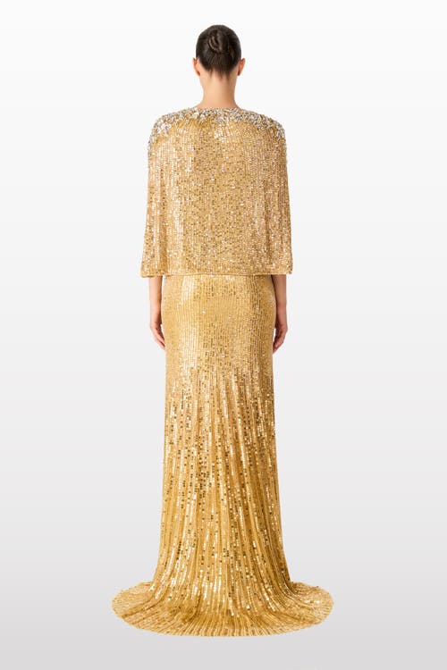 Jenny Packham Mina Jacket In Gold
