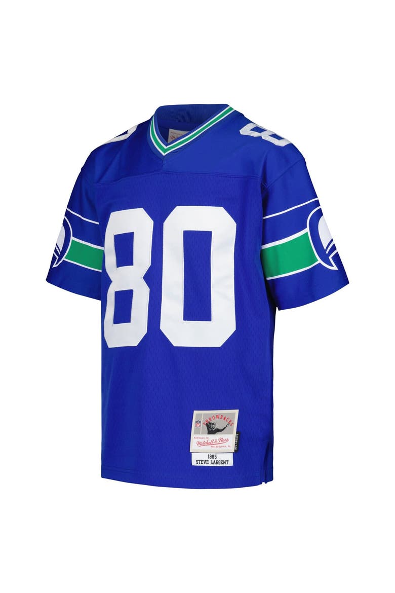 Youth Mitchell & Ness Steve Largent Royal Seattle Seahawks 1985 Retired Player Legacy Jersey, Alternate, color, Royal