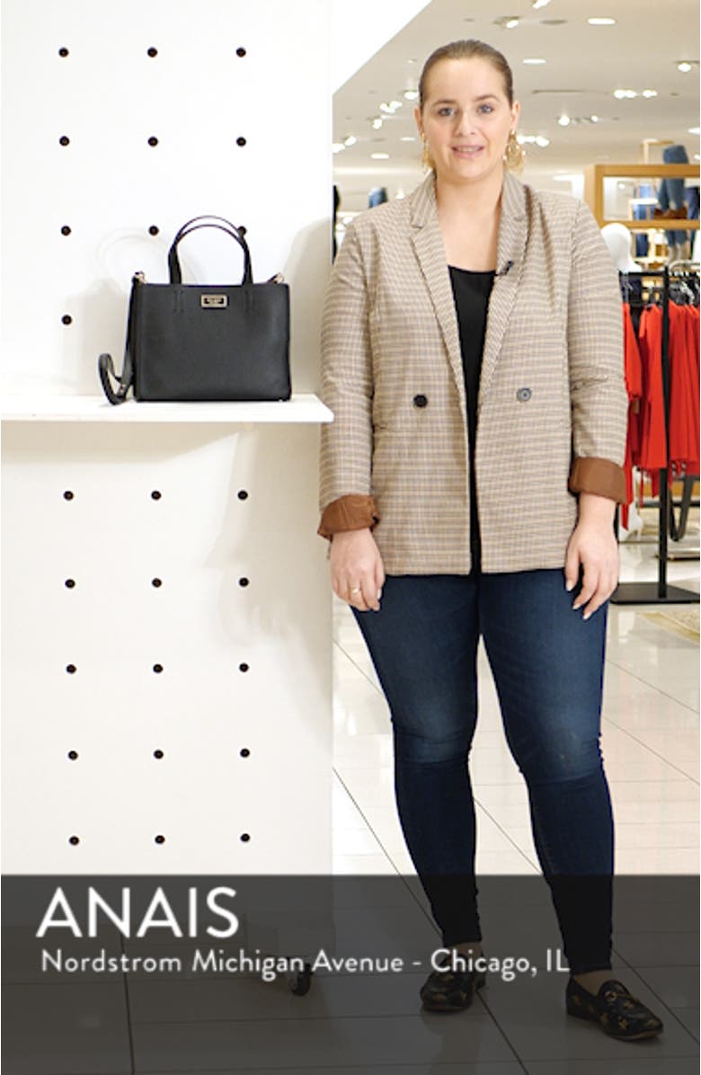 medium sam leather satchel, sales video thumbnail