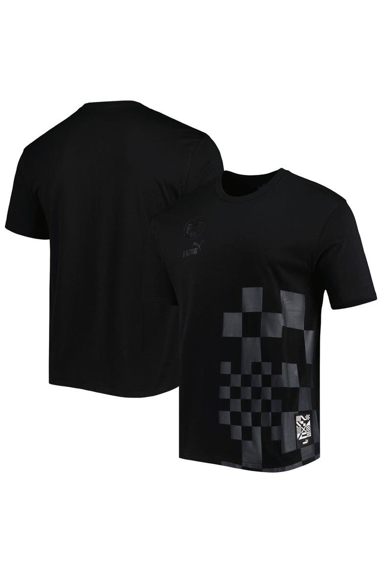 Men's Puma Black Borussia Dortmund FtblCulture Wordmark T-Shirt, Main, color, Black