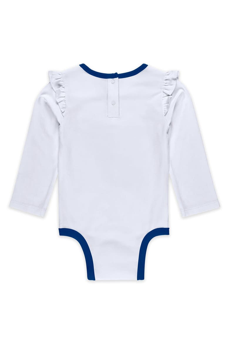 Girls Newborn & Infant WEAR by Erin Andrews Chicago Cubs Three-Piece Tutu Set, Alternate, color, White