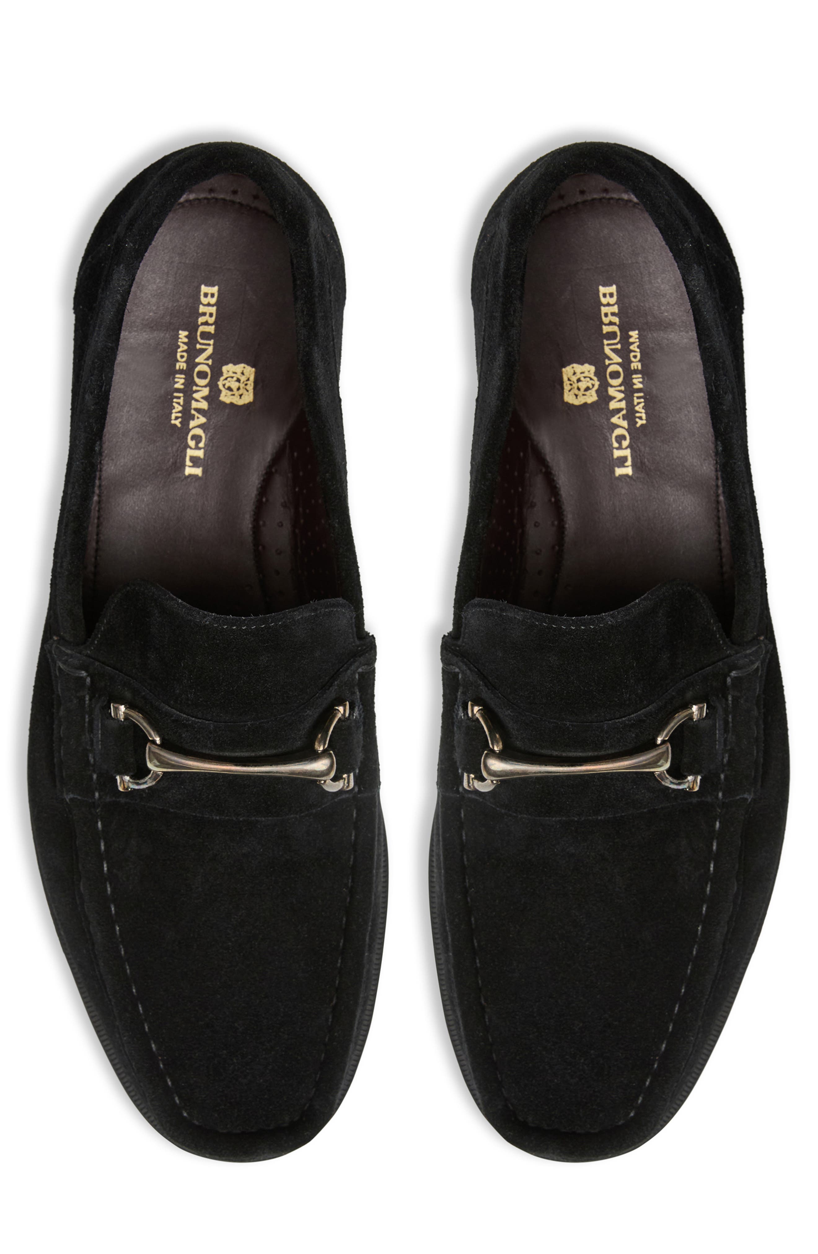 Bruno Magli Veneto Bit Loafer, Alternate, color, Black Suede