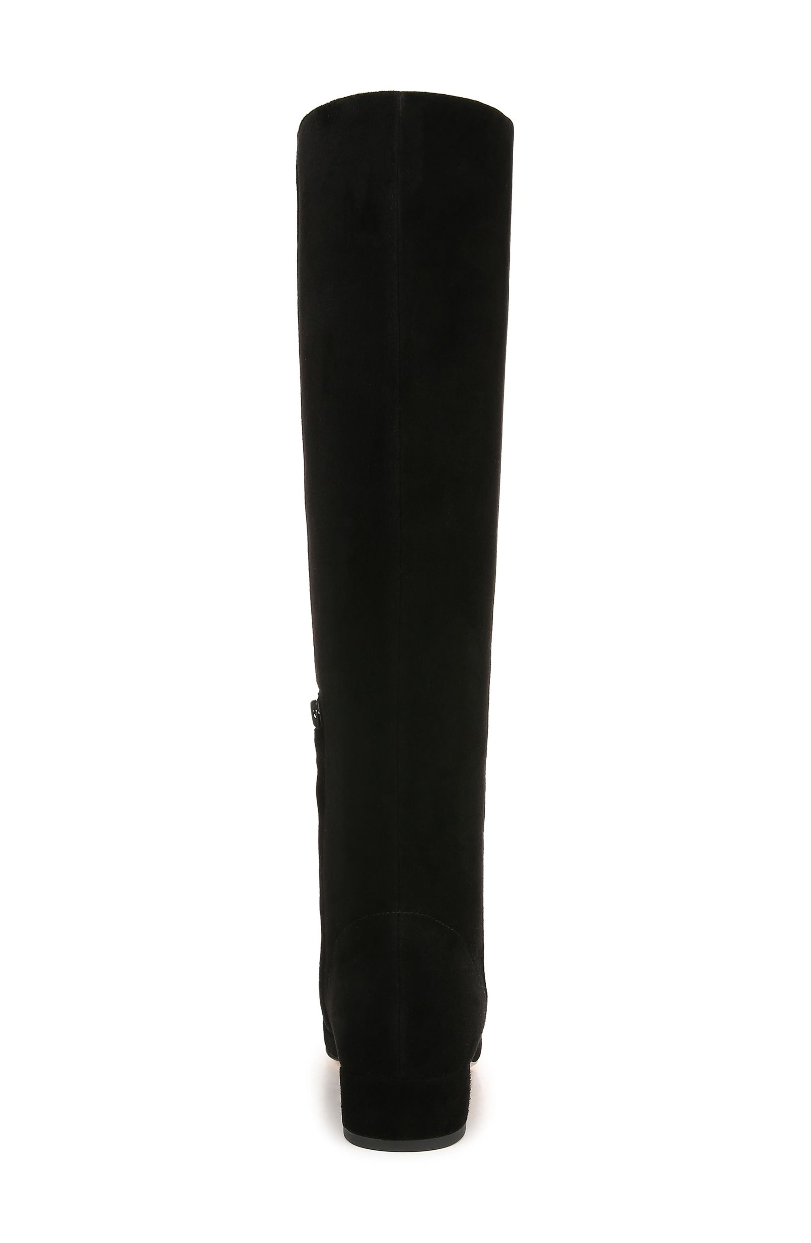 Veronica Beard Cecile Knee High Boot, Alternate, color, Black/ Black