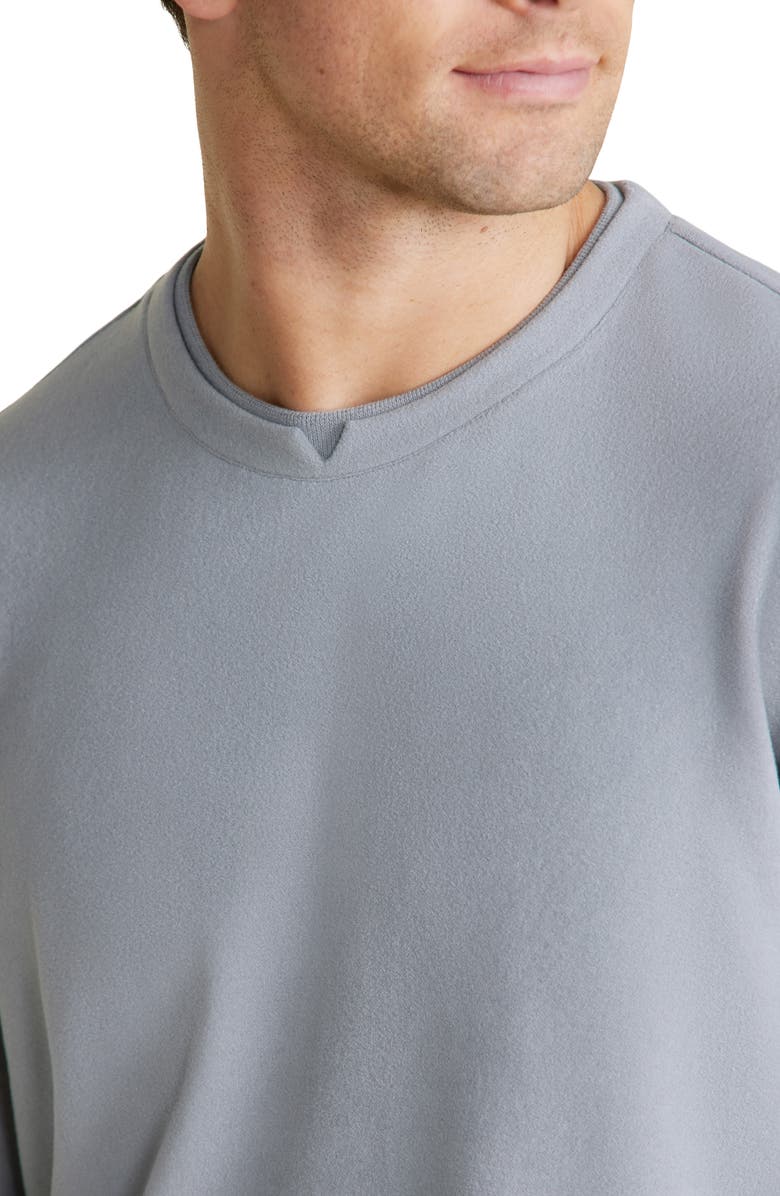 Barefoot Dreams<sup>®</sup> Malibu Collection<sup>®</sup> Brushed Fleece Lounge Sweatshirt, Alternate, color, 