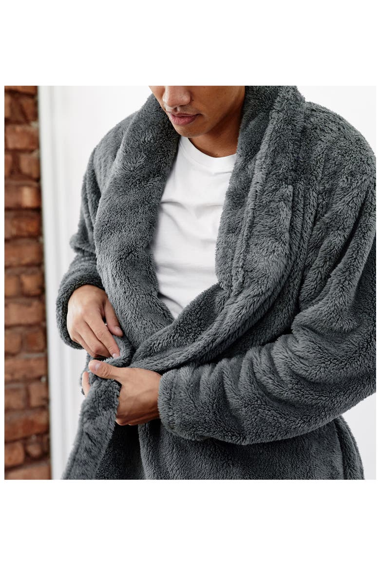 x Modernist Weighted Collar Robe, Alternate, color, GREY