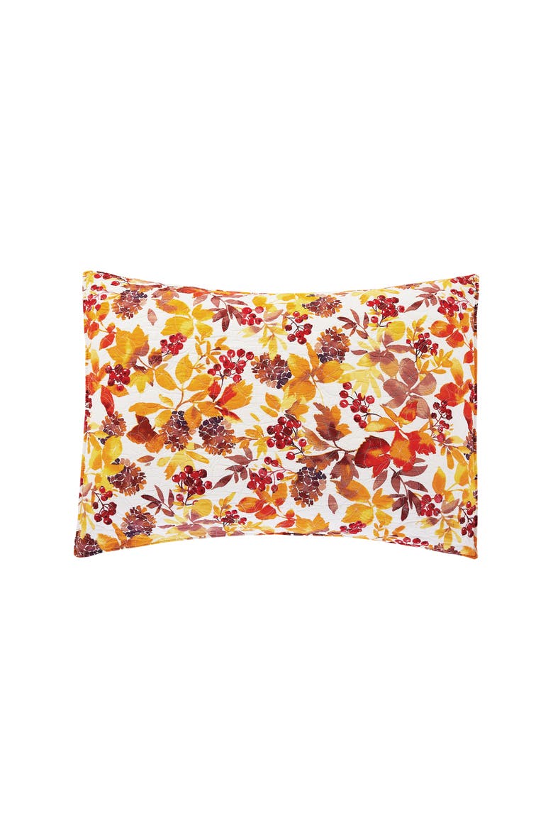 Cordelia Cotton Quilt Set  - Reversible and Machine Washable, Alternate, color, Orange
