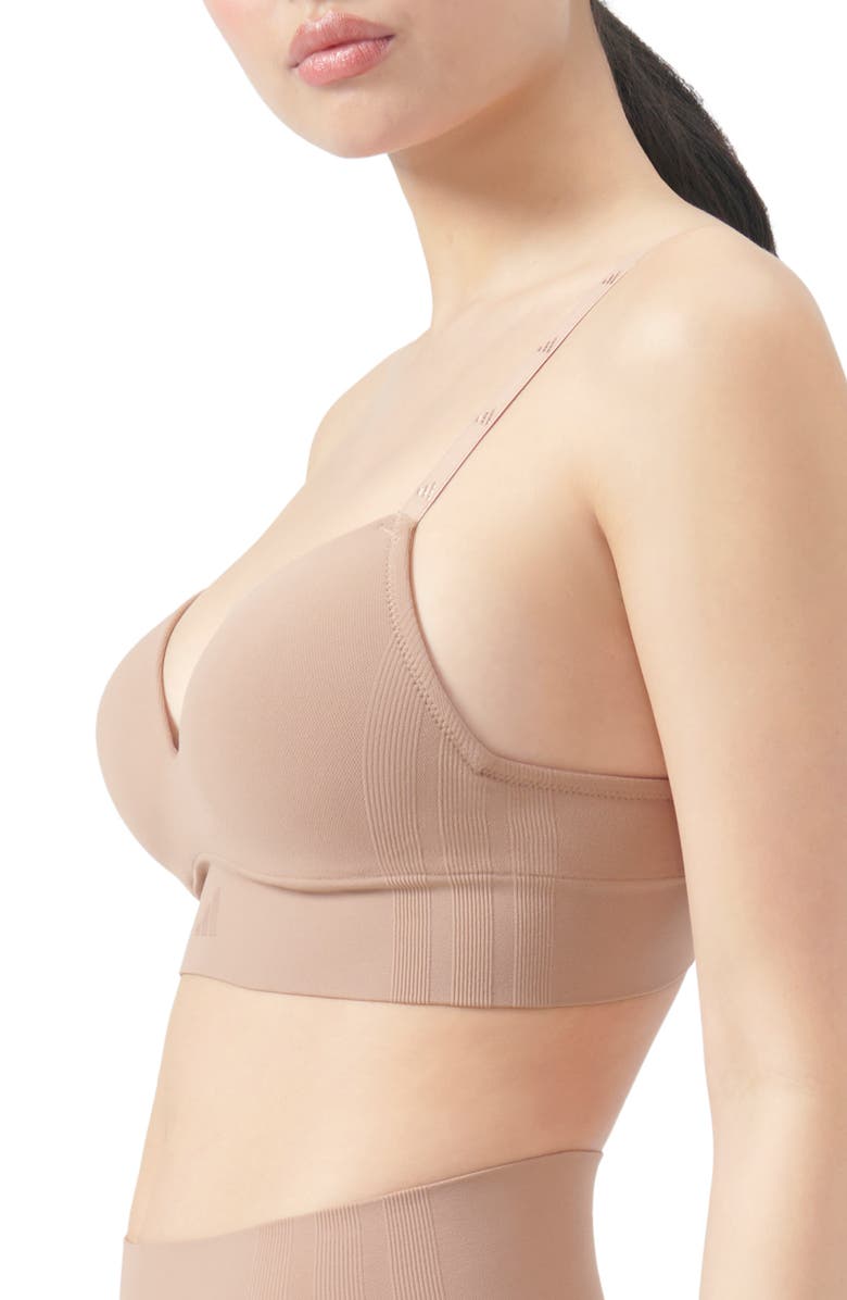 adidas Originals Wireless Bra, Alternate, color, Toasted Almond