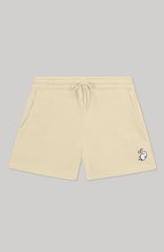 Dalix Womens Heartly Ghost Midweight Washed Fleece Shorts