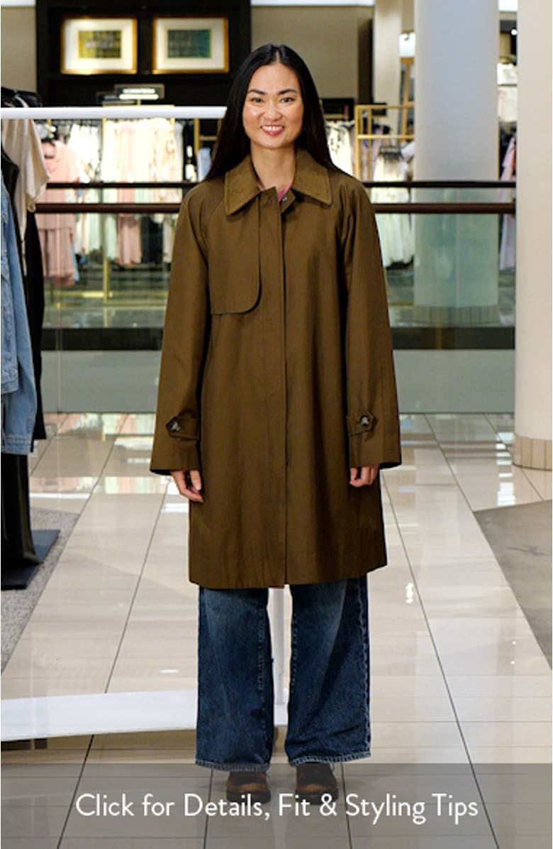Corduroy Collar Raincoat, sales video thumbnail