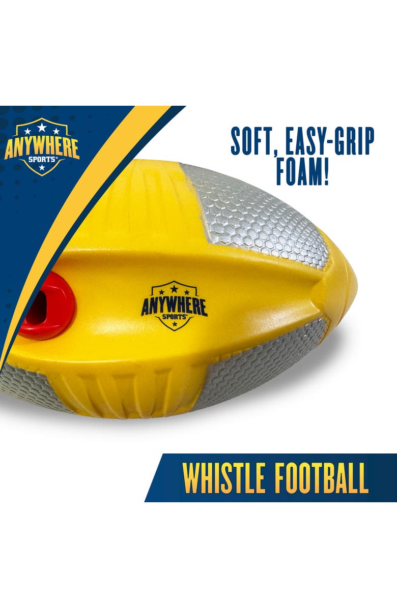 Anywhere Sports Whistle Football, 12" Kids 5+, Alternate, color, Multicolored