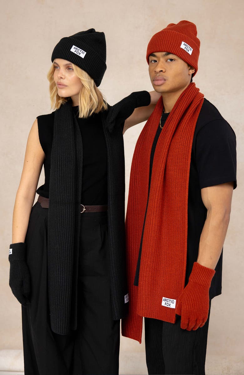 Arctic Fox & Co The Recycled Bottle Scarf, Alternate, color, Black Onyx