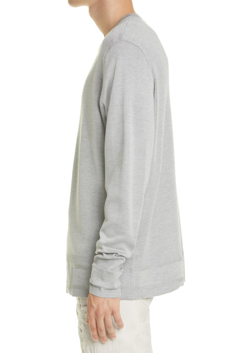 Givenchy 4G Crewneck Silk Sweater, Alternate, color, 