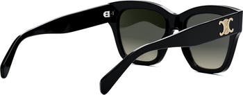 Triomphe 55mm Round Sunglasses