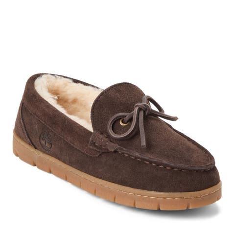 Genuine Suede Core 1 Eye Moc Slippers