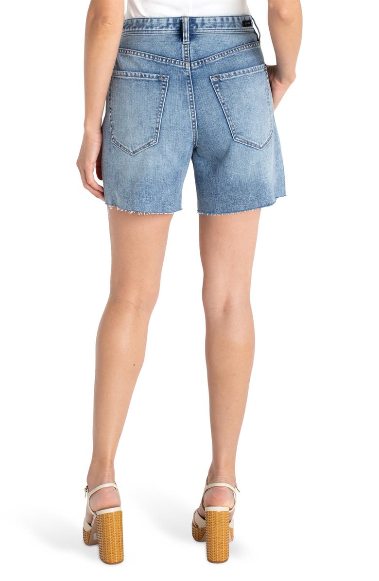 Liverpool Los Angeles High Waist Cutoff Denim Shorts, Alternate, color, 