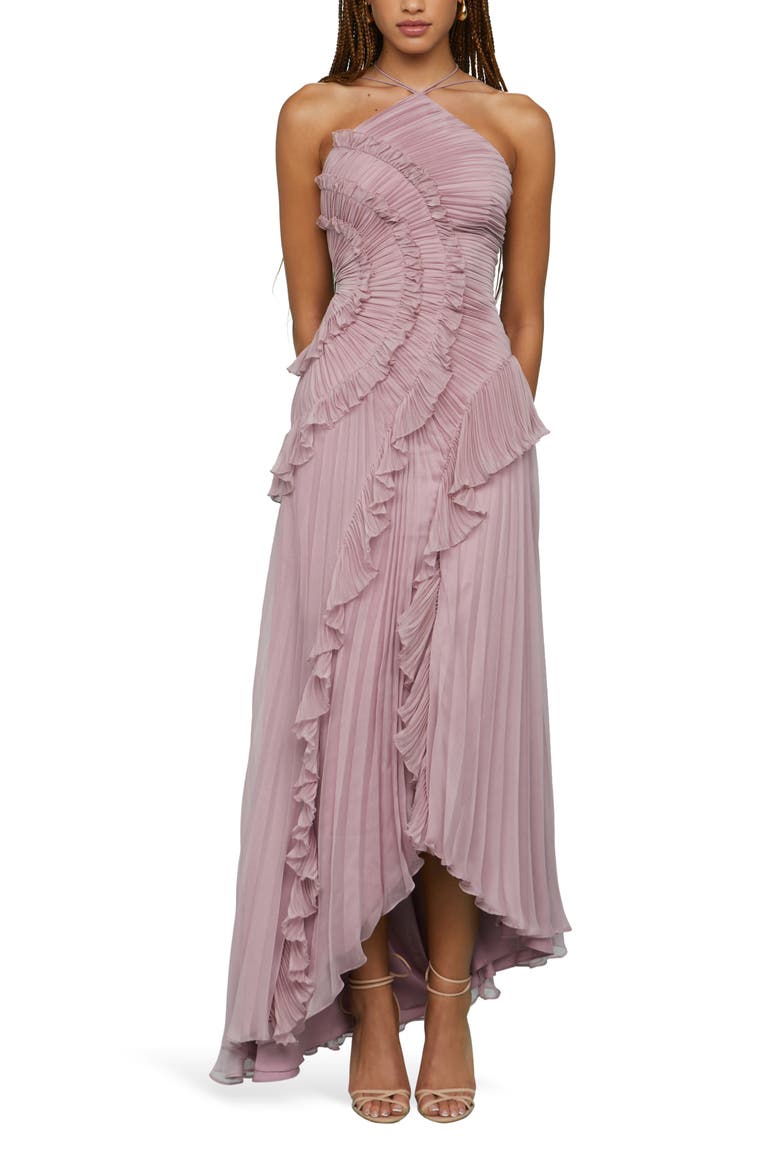 Lorelie halter gown, Alternate, color, Water Hyacinth