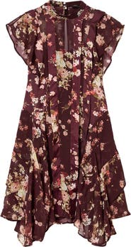 AllSaints Fleur Handkerchief Hem Dress