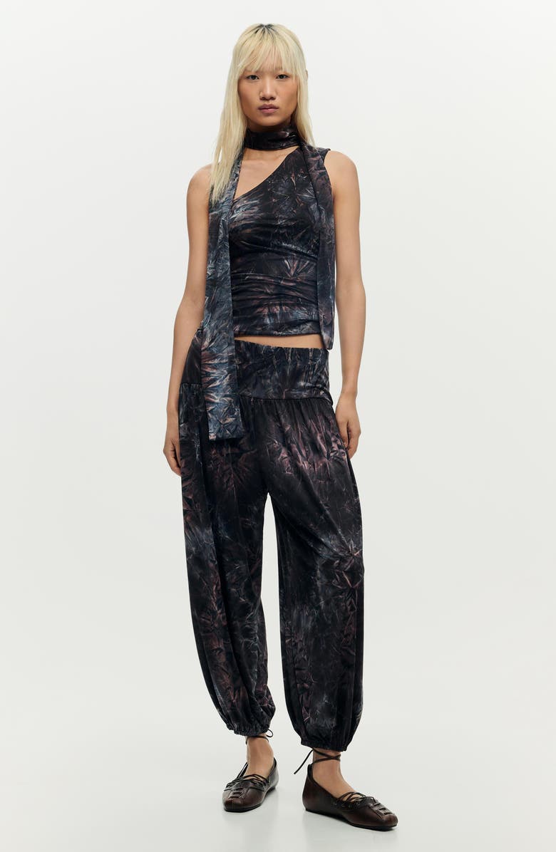 Desigual Scarf Neck Sleeveless Top, Alternate, color, 