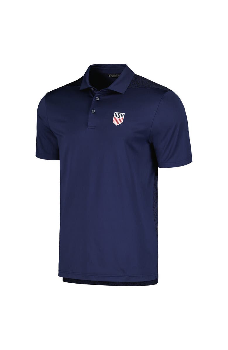 LEVELWEAR Men's Levelwear Navy USMNT Spry Performance Polo, Alternate, color, Navy