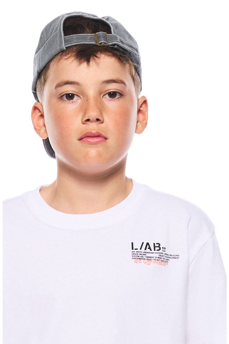 Kids' L./AB Cotton Graphic T-Shirt, Alternate, color, WHITE
