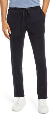 Samuelsohn Men's Trim Fit Stripe Fleece Wool Pants