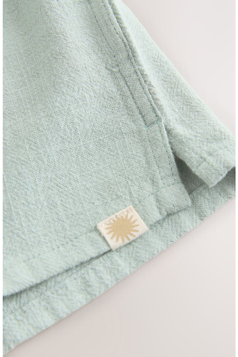 Kids' Short Sleeve Button-Up Shirt & Shorts Set, Alternate, color, GREEN