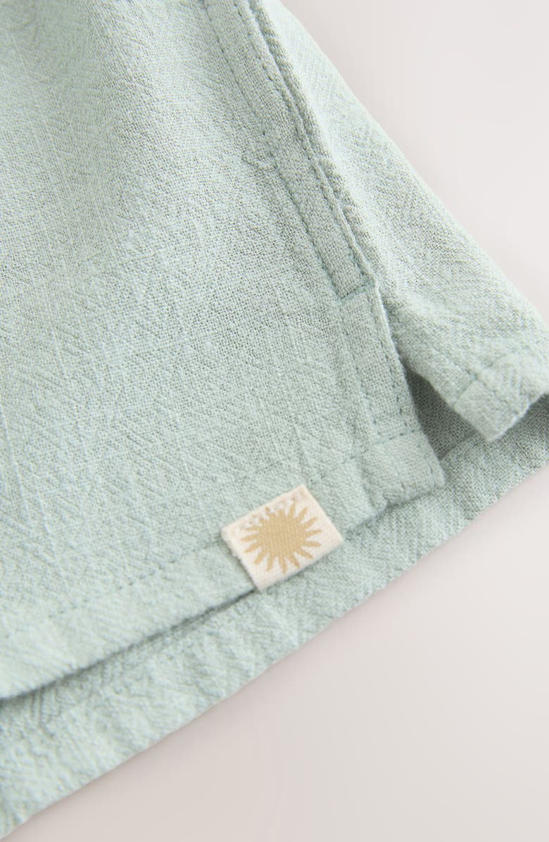 NEXT Kids' Short Sleeve Button-Up Shirt & Shorts Set, Alternate, color, Green