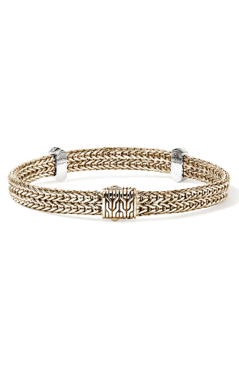 John Hardy Icon Link Diamond Station Bracelet, Alternate, color, Gold
