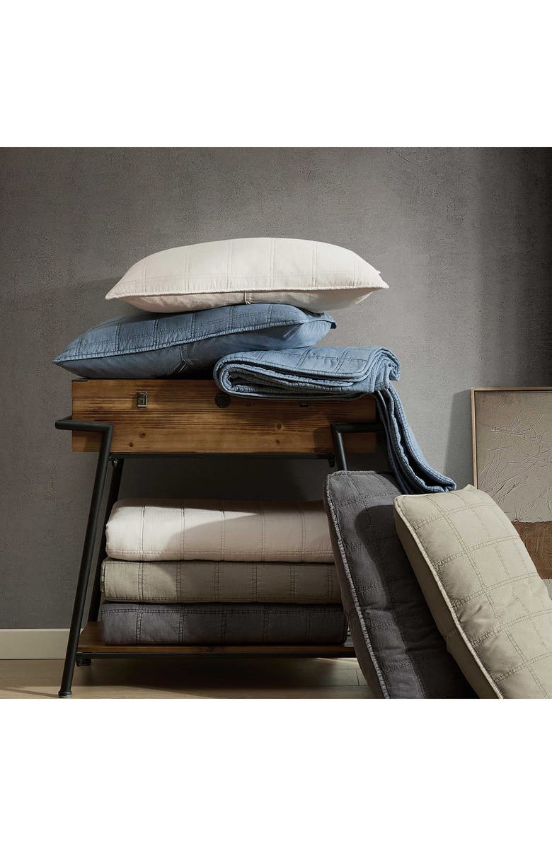 Kenneth Cole Reaction Stonewashed Solid Quilt & Sham Set, Alternate, color, Light Beige