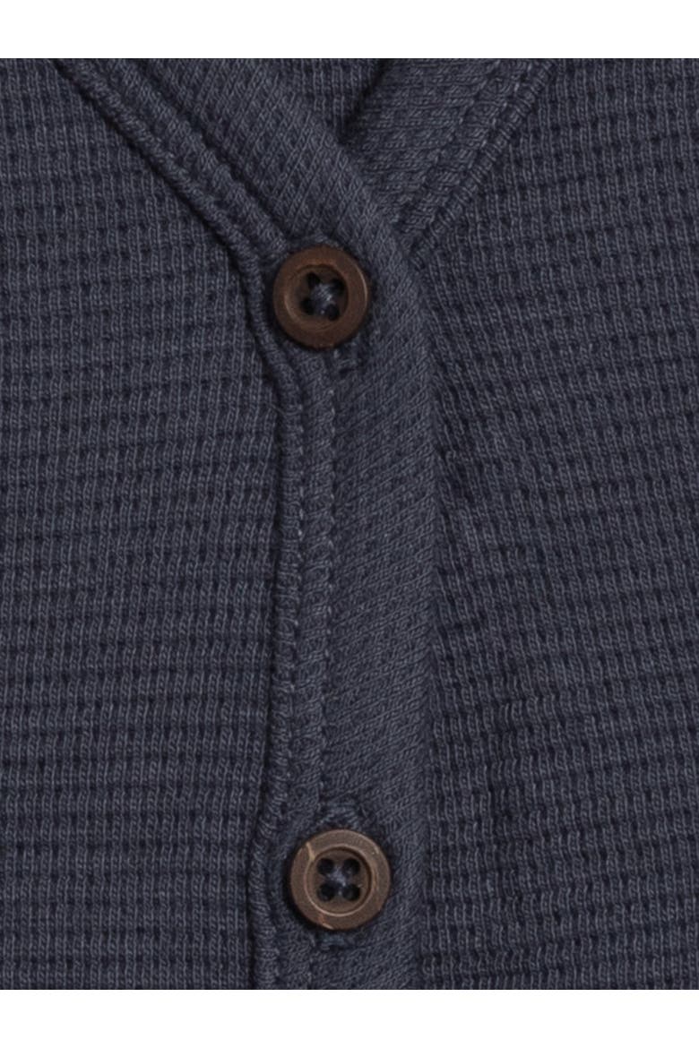 Wells Waffle Knit Button Cardigan, Alternate, color, Navy