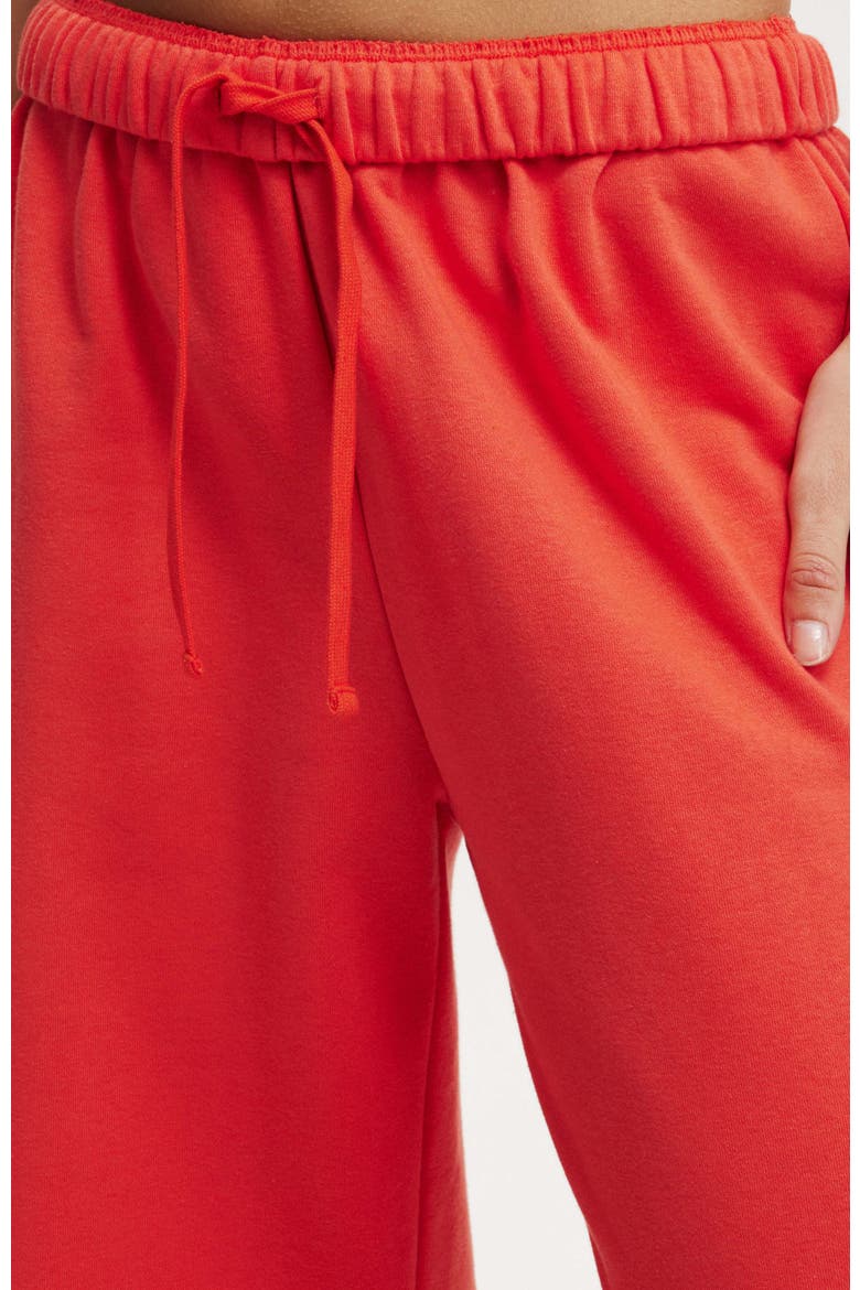 Women's Classic Fleece Wide Leg Sweatpant, Alternate, color, Vermillion