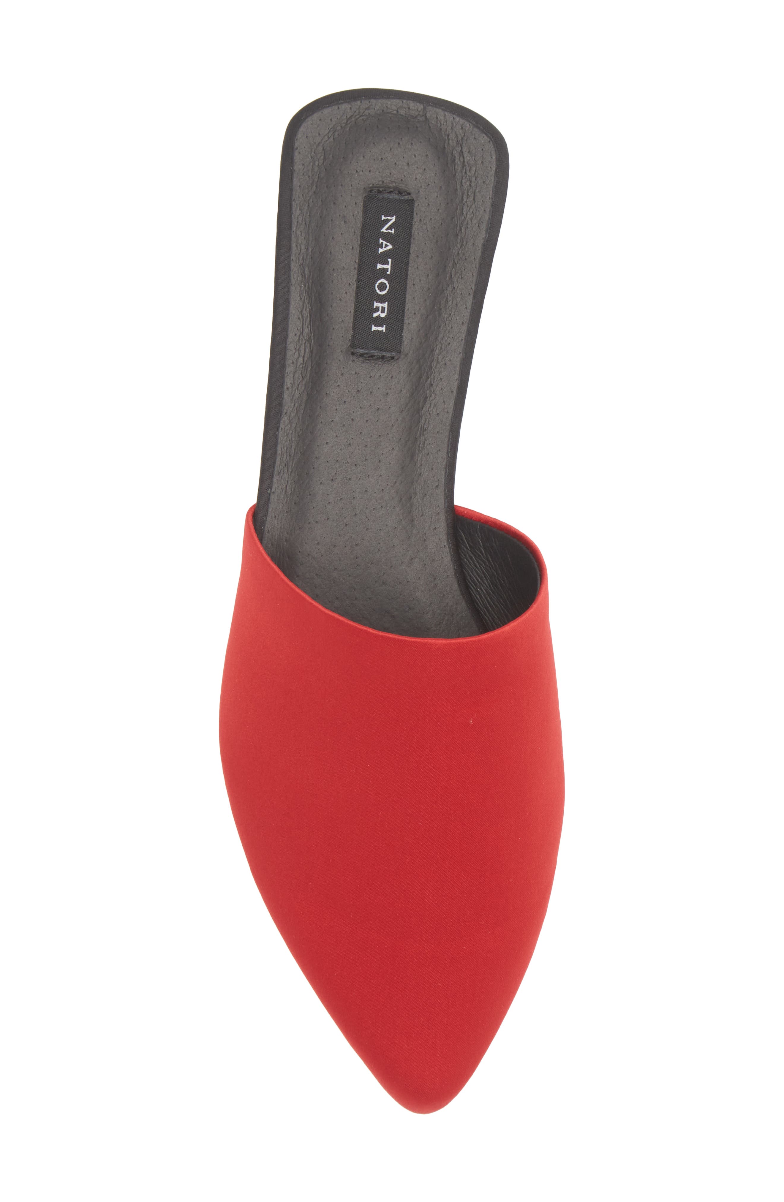 Adore Satin Mule, Alternate, color, RED
