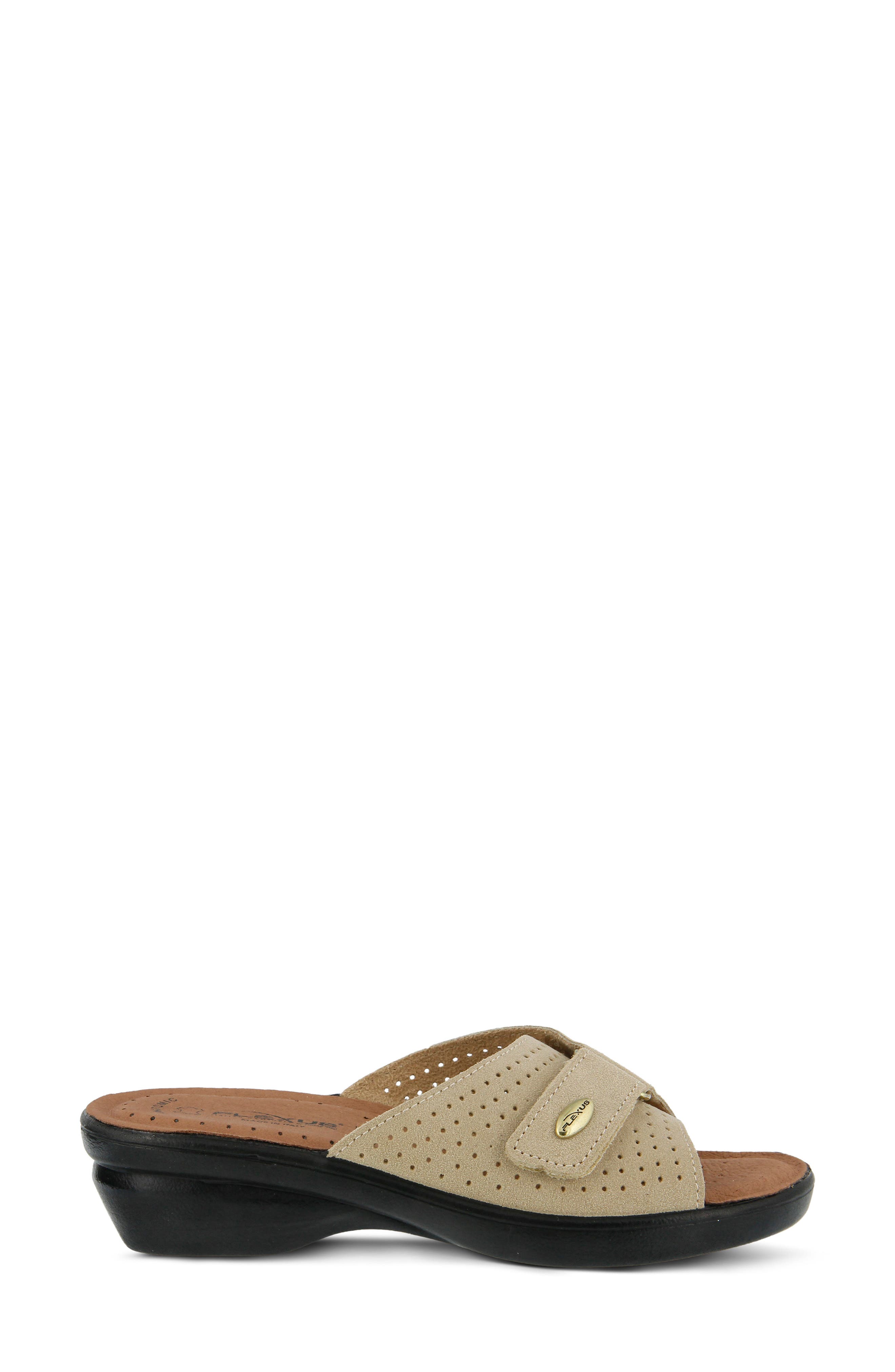 Kea Slide Sandal, Alternate, color, BEIGE SUEDE