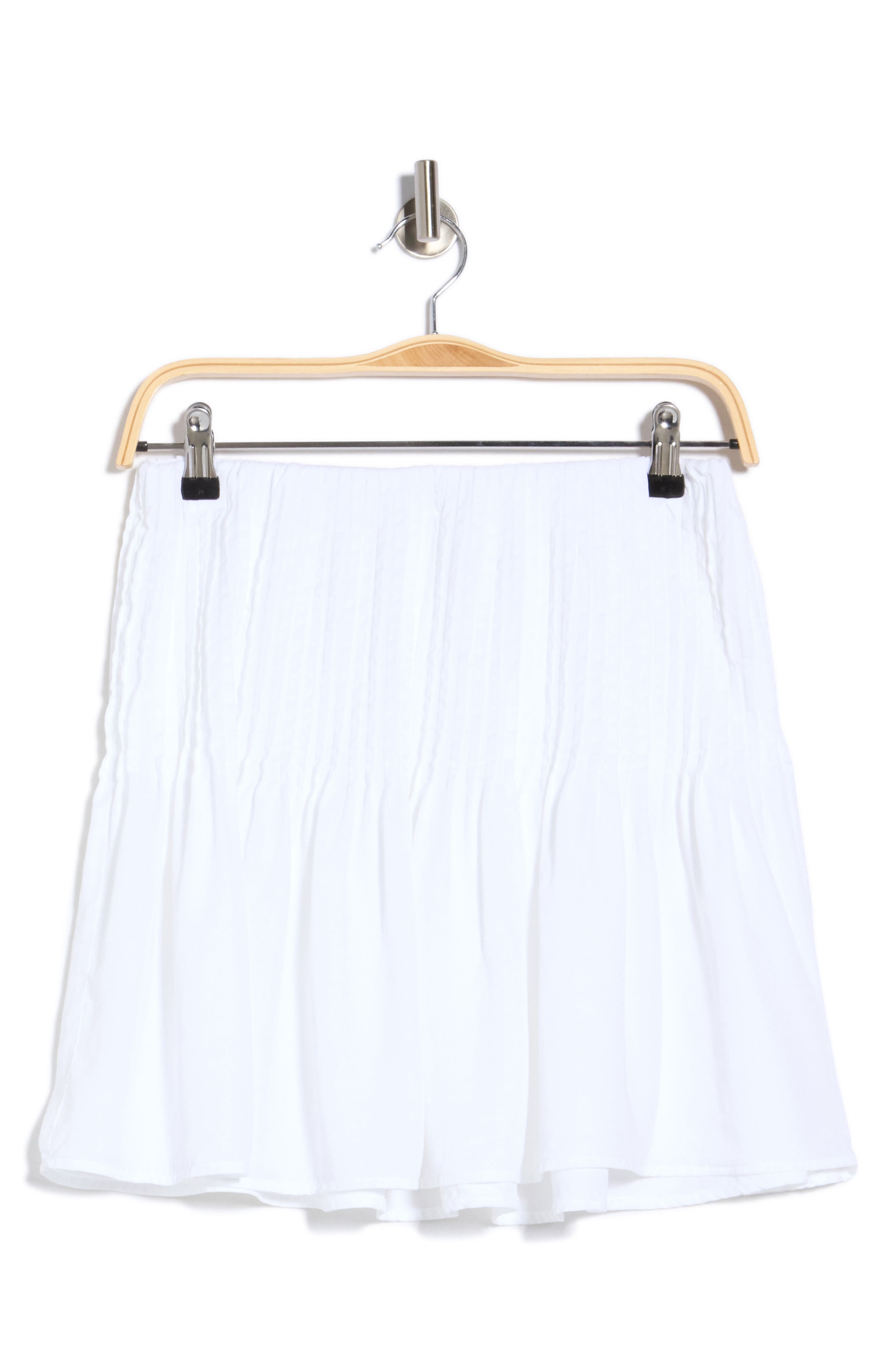 Pintuck Miniskirt