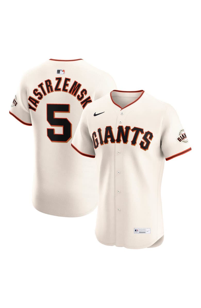 Nike Men's Nike Mike Yastrzemski Cream San Francisco Giants Home Elite Player Jersey, Alternate, color, 